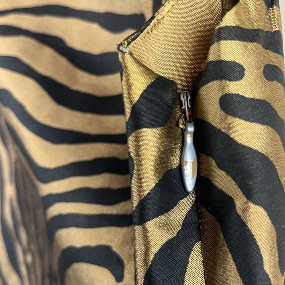 Ann May 100% Silk Zebra Print Top size Small - Picture 5 of 8